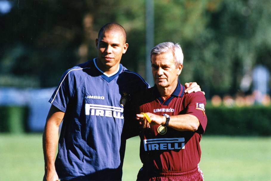 Pinetina di Appiano Gentile, 1997: Ronaldo al suo primo anno all’Inter con l’allenatore Gigi Simoni (Dfp)